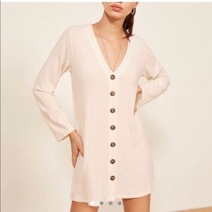 Reformation boyfriend cardigan dress sz L NWT
